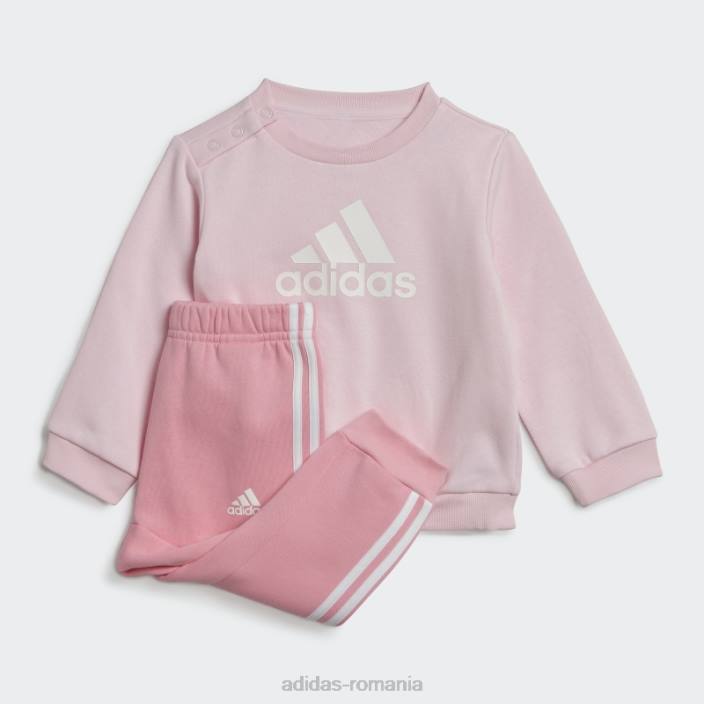 Adidas set de insigne roz de jogger sport copii roz/alb 2JBN18364
