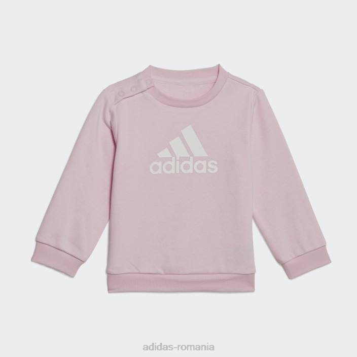 Adidas set de insigne roz de jogger sport copii roz/alb 2JBN18364