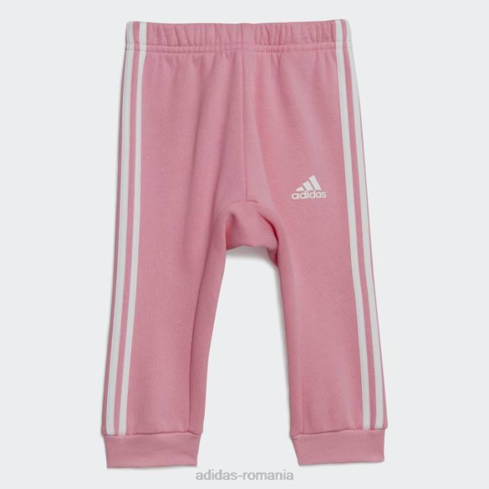 Adidas set de insigne roz de jogger sport copii roz/alb 2JBN18364