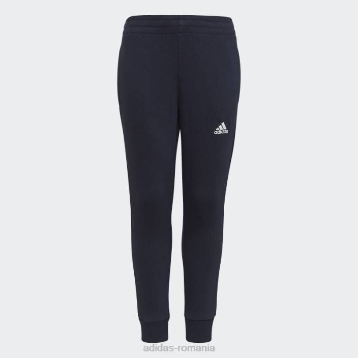 Adidas set de joggeri cu logo french terry albastru copii albastru alb 2JBN11660