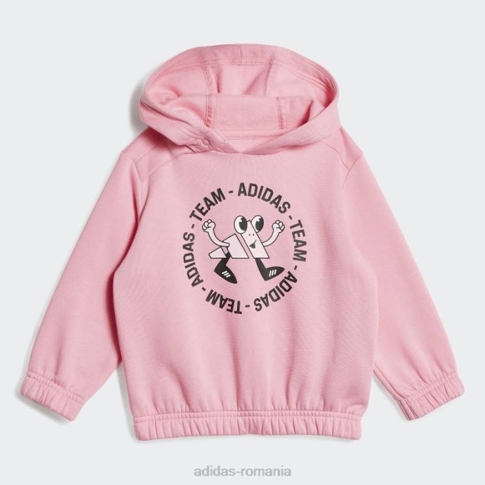 Adidas set de jogging supradimensionat din lână echipa roz (neutru de gen) modă copii roz 2JBN11903