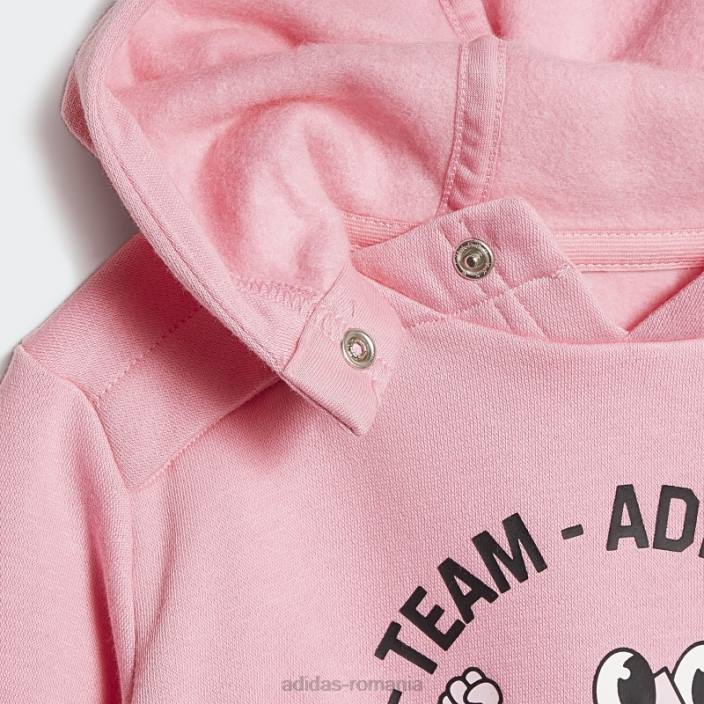 Adidas set de jogging supradimensionat din lână echipa roz (neutru de gen) modă copii roz 2JBN11903