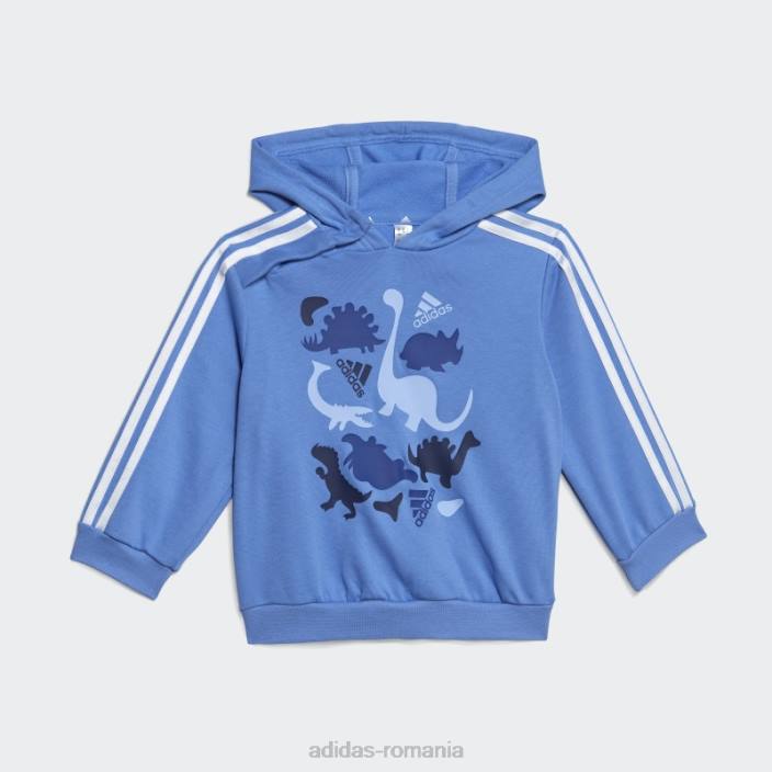 Adidas set de pantaloni de jogging din țesătură din țesătură albastră cu imprimeu camo albastru adidas copii albastru alb 2JBN18321
