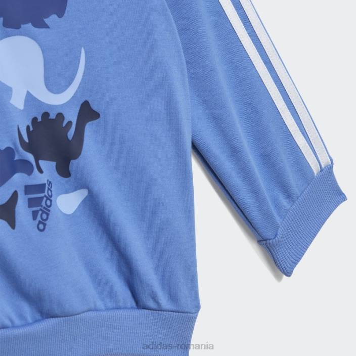 Adidas set de pantaloni de jogging din țesătură din țesătură albastră cu imprimeu camo albastru adidas copii albastru alb 2JBN18321