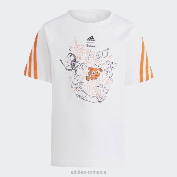 Adidas set de tricou finding Nemo alb copii alb/portocaliu bahia 2JBN11702