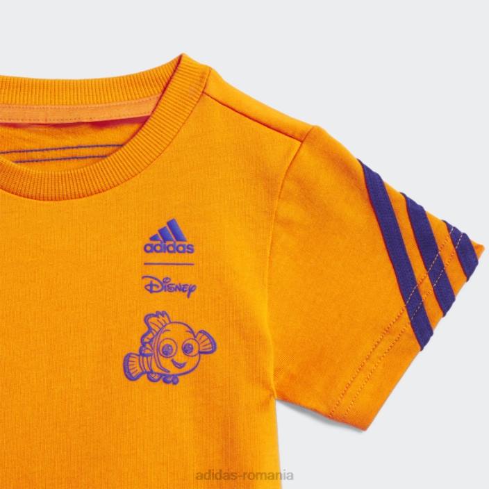Adidas set de tricou pentru a găsi nemo portocaliu bahia copii portocaliu bahia/albastru victorie 2JBN18797