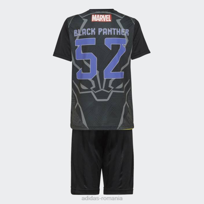 Adidas set de vară black x marvel pantera neagră copii cerneala neagra 2JBN12023