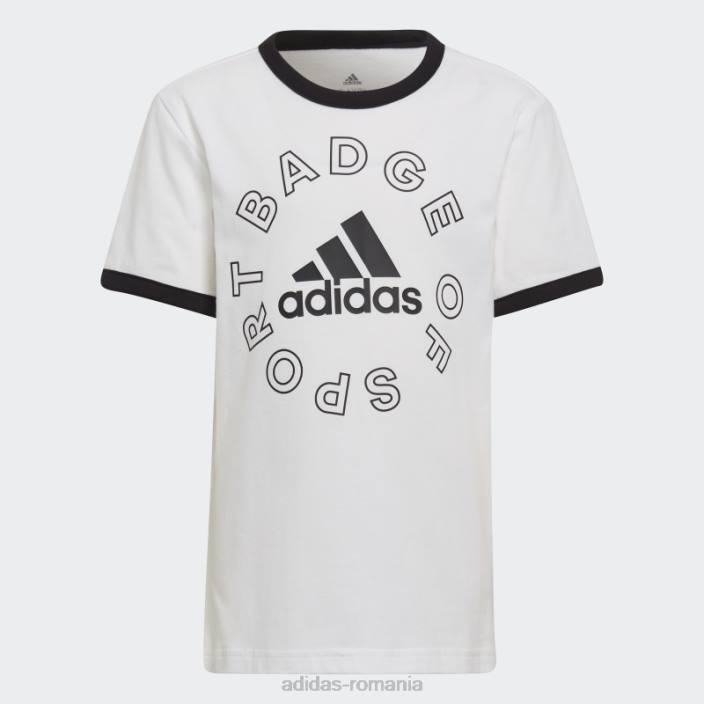 Adidas set de vară logo essentials alb copii alb negru 2JBN19093
