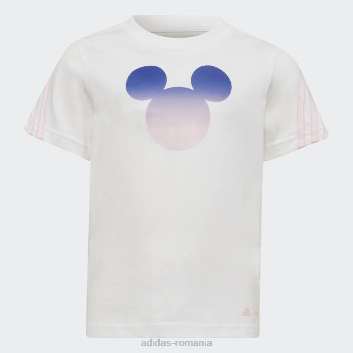 Adidas set de vara alb x disney mickey mouse moda copii alb/roz 2JBN18950