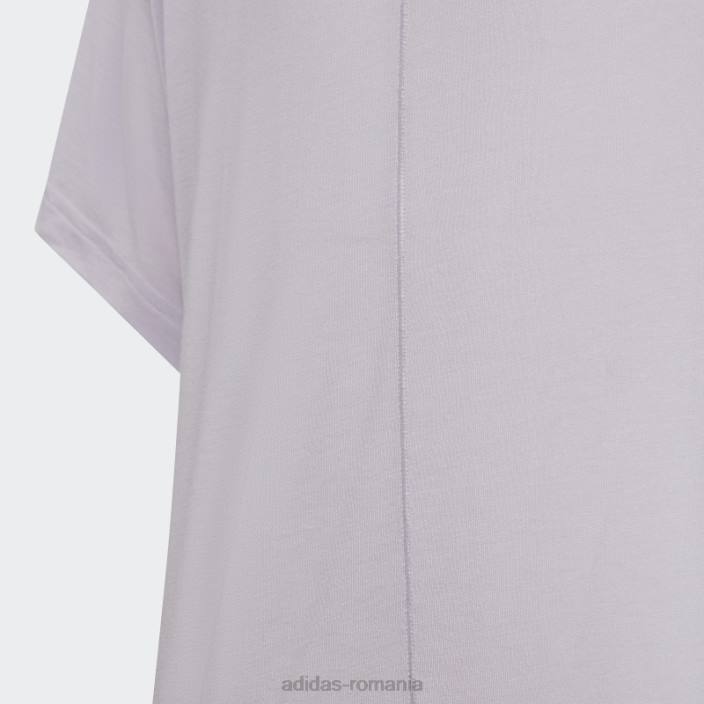 Adidas silver Dawn yoga aeroready loose tricou adidas copii zori argintii 2JBN12099