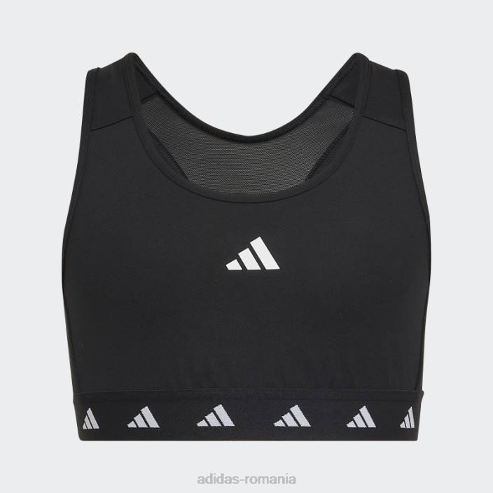 Adidas sutien sport aeroready techfit alb copii alb negru 2JBN12078