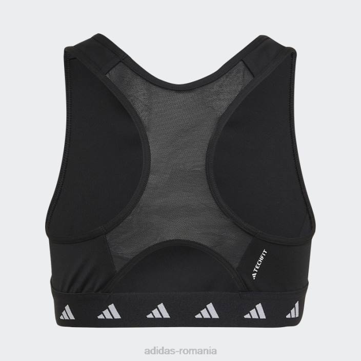 Adidas sutien sport aeroready techfit alb copii alb negru 2JBN12078