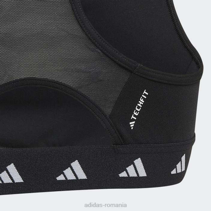 Adidas sutien sport aeroready techfit alb copii alb negru 2JBN12078