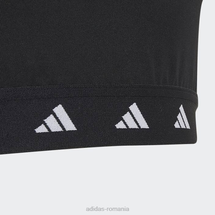 Adidas sutien sport aeroready techfit alb copii alb negru 2JBN12078