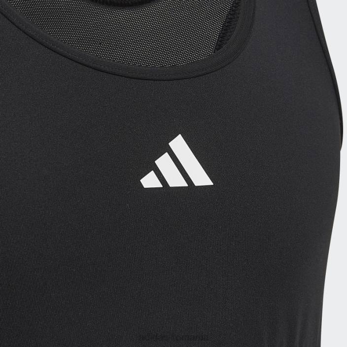 Adidas sutien sport aeroready techfit alb copii alb negru 2JBN12078