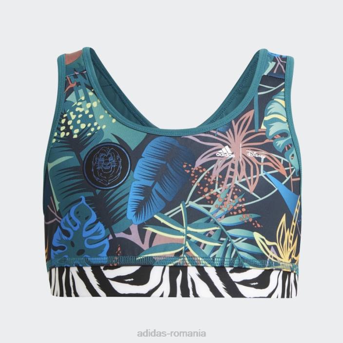 Adidas teal x disney lion king sutien fashion copii teal/blumarin nocturn/portocaliu/liliac 2JBN19248
