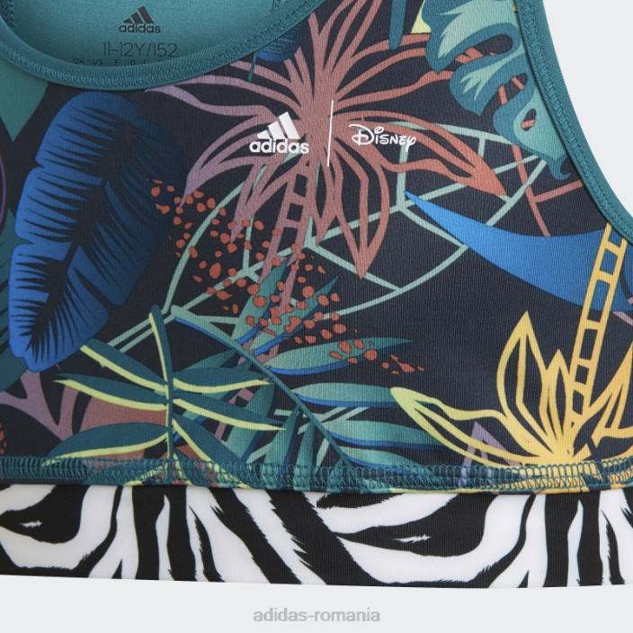 Adidas teal x disney lion king sutien fashion copii teal/blumarin nocturn/portocaliu/liliac 2JBN19248