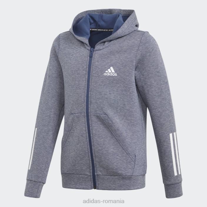 Adidas tech indigo mel must haves hanorac adidas copii tech indigo mel/alb 2JBN19281