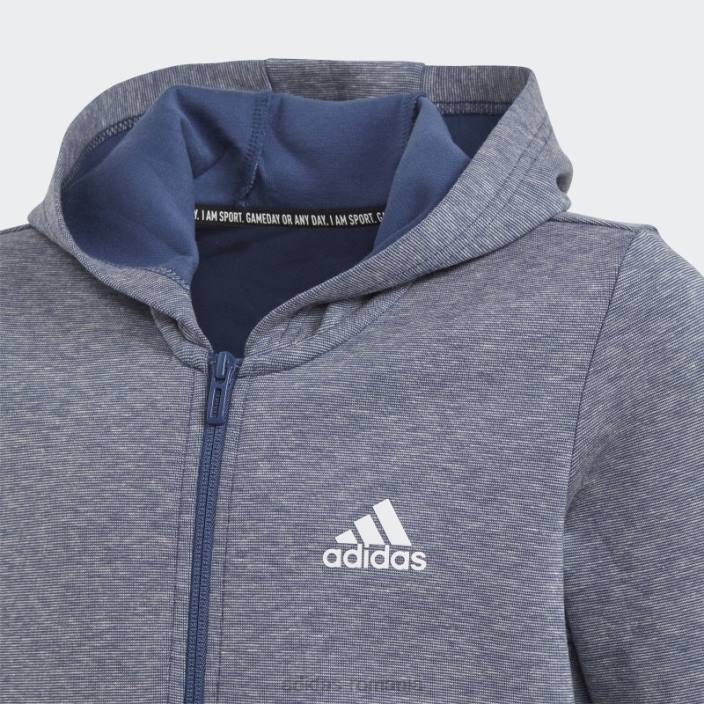 Adidas tech indigo mel must haves hanorac adidas copii tech indigo mel/alb 2JBN19281