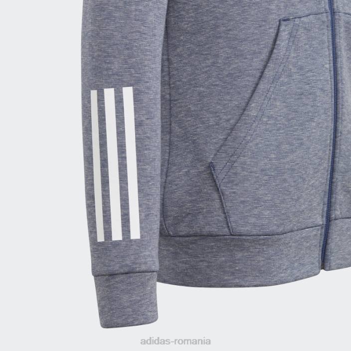 Adidas tech indigo mel must haves hanorac adidas copii tech indigo mel/alb 2JBN19281