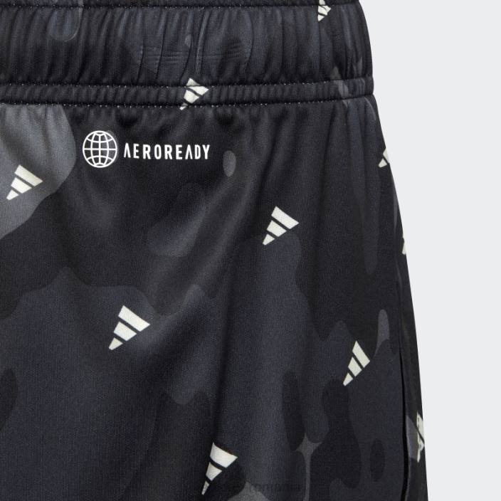 Adidas train essentials sezonier aeroready cu imprimeu general pantaloni scurți gri adidas copii gri 2JBN11766