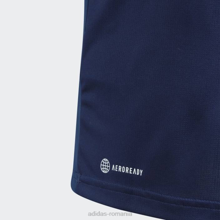 Adidas tren essentials aeroready 3-stripes tricou cu ajustare normală albastru închis copii albastru închis/alb 2JBN11798