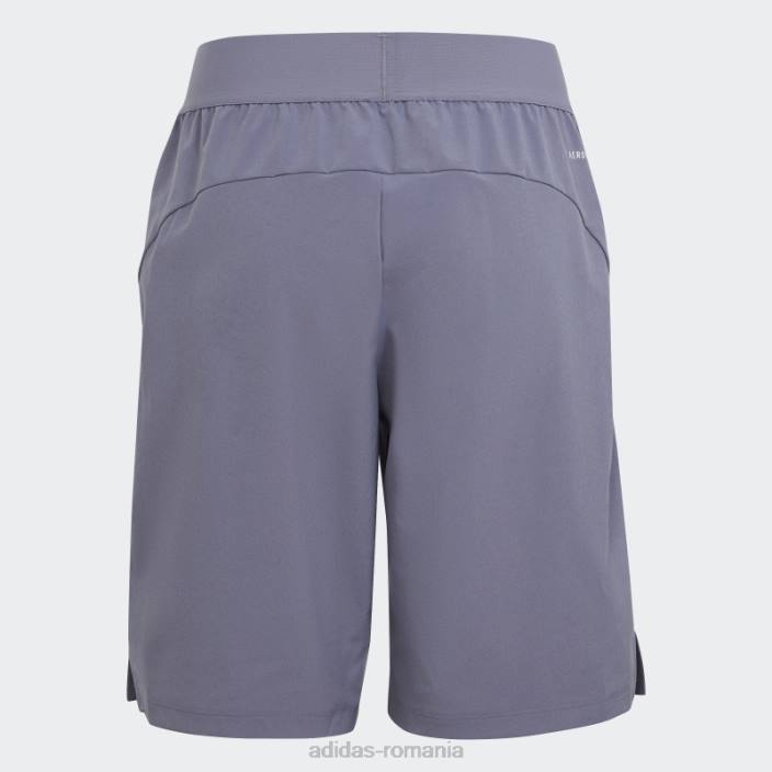 Adidas tren icons aeroready logo țesut pantaloni scurți violet argintiu copii violet argintiu/coral 2JBN11815