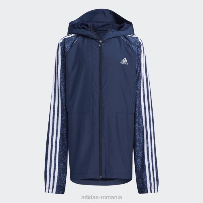 Adidas trening bleumarin țesut sport top adidas copii bleumarin/argintiu 2JBN19095