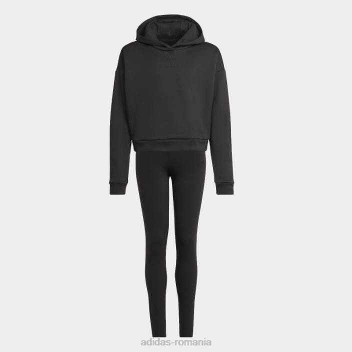 Adidas trening fleece cu glugă negru adidas copii negru 2JBN19164