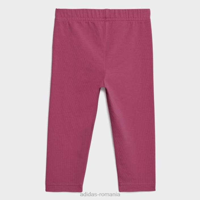 Adidas trening fleece cu glugă roz copii roz 2JBN19123