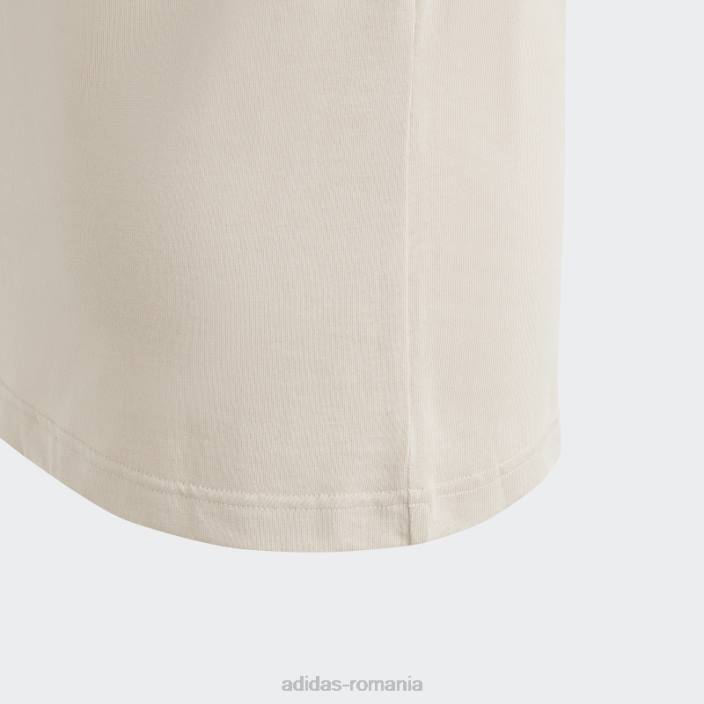 Adidas tricou adidas cu 3 dungi taupe future icons copii taupe/alb 2JBN11787