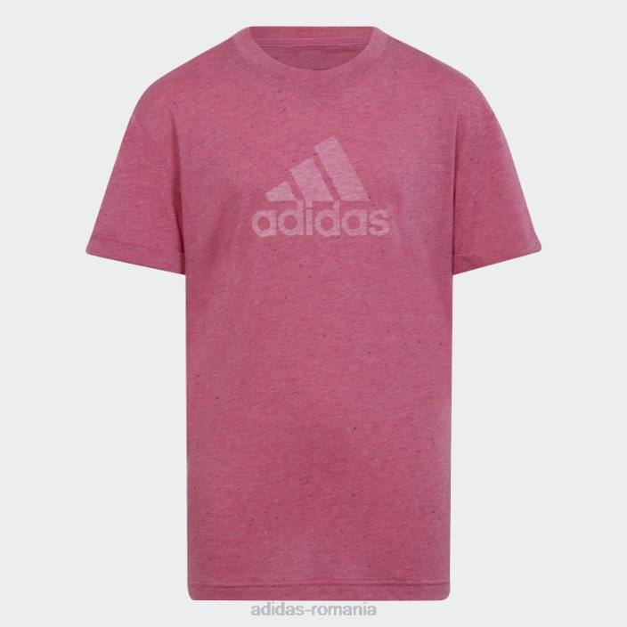 Adidas tricou adidas fucsia pentru câștigătorii viitoarelor icoane copii fucsia/alb 2JBN19194