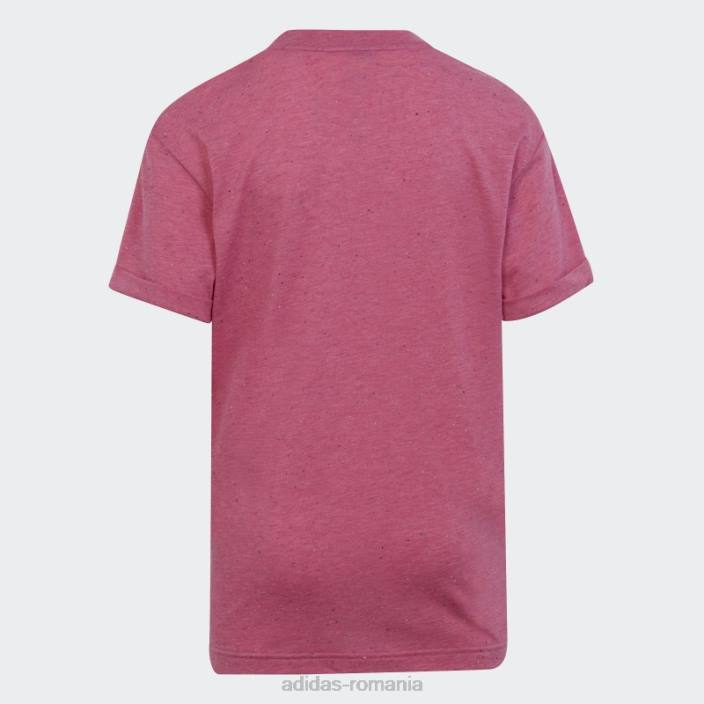 Adidas tricou adidas fucsia pentru câștigătorii viitoarelor icoane copii fucsia/alb 2JBN19194