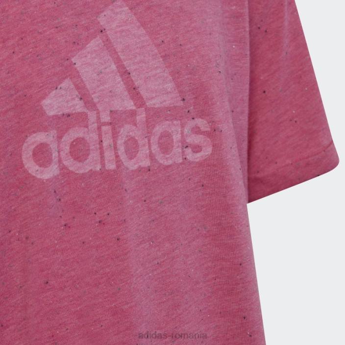 Adidas tricou adidas fucsia pentru câștigătorii viitoarelor icoane copii fucsia/alb 2JBN19194