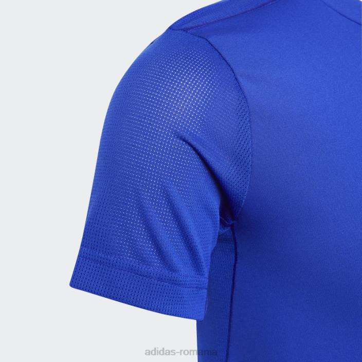 Adidas tricou aeroready cu 3 dungi albastru copii albastru/argintiu 2JBN18421