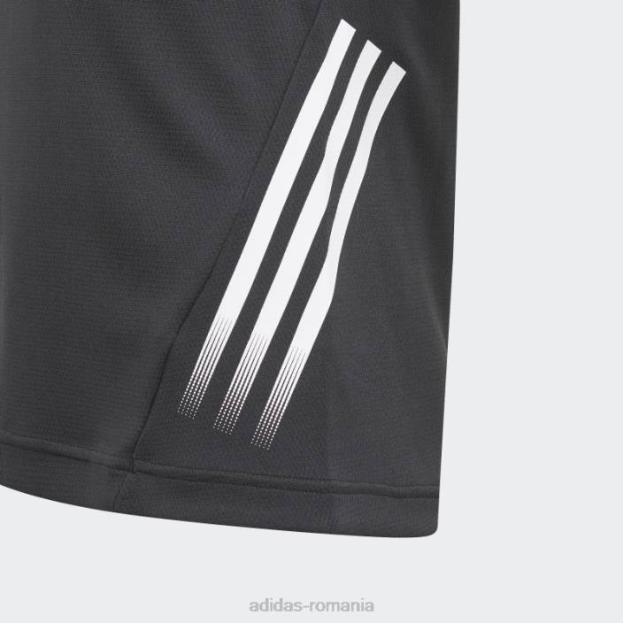 Adidas tricou aeroready cu 3 dungi negru copii alb negru 2JBN19273
