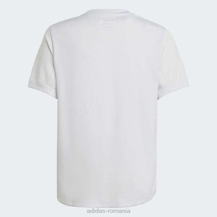 Adidas tricou aeroready dash gri copii liniuță gri/albastru/albastru met 2JBN18613
