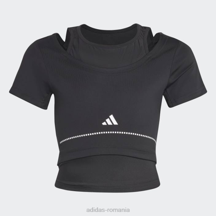 Adidas tricou aeroready negru adidas copii alb negru 2JBN12060