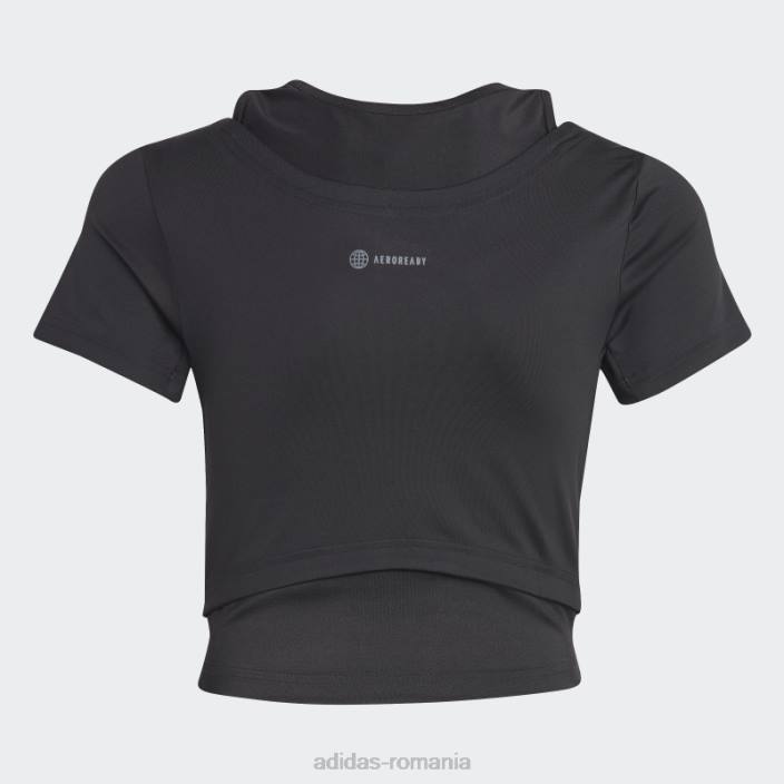 Adidas tricou aeroready negru copii alb negru 2JBN19183