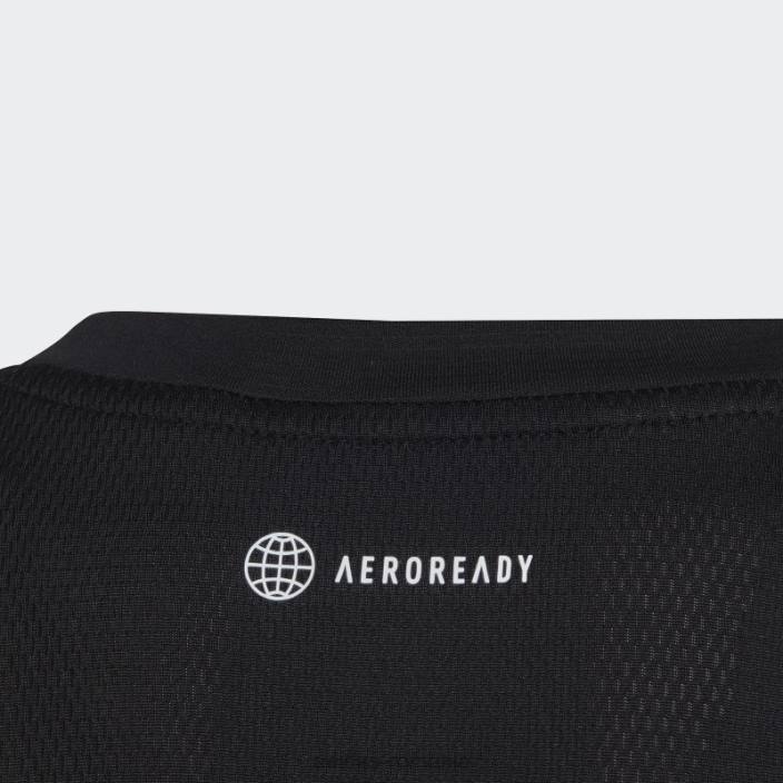 Adidas tricou aeroready negru copii negru argintiu 2JBN11678