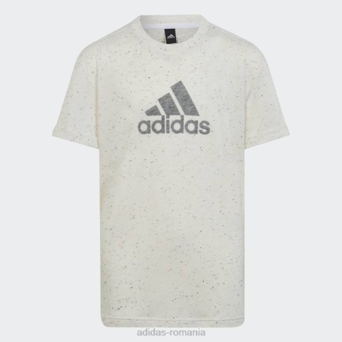 Adidas tricou alb melange pentru viitorii icoane câștigători copii alb melange/gri 2JBN19198