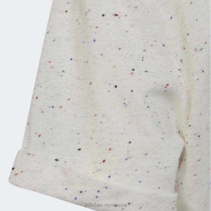 Adidas tricou alb melange pentru viitorii icoane câștigători copii alb melange/gri 2JBN19198