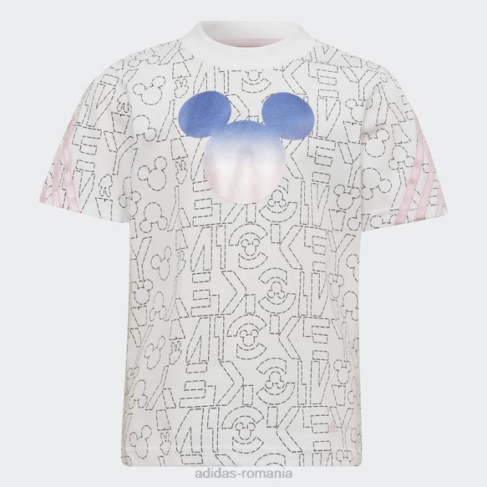 Adidas tricou alb x disney mickey mouse fierbinte copii alb/roz 2JBN18879