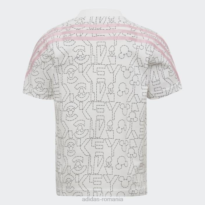 Adidas tricou alb x disney mickey mouse fierbinte copii alb/roz 2JBN18879