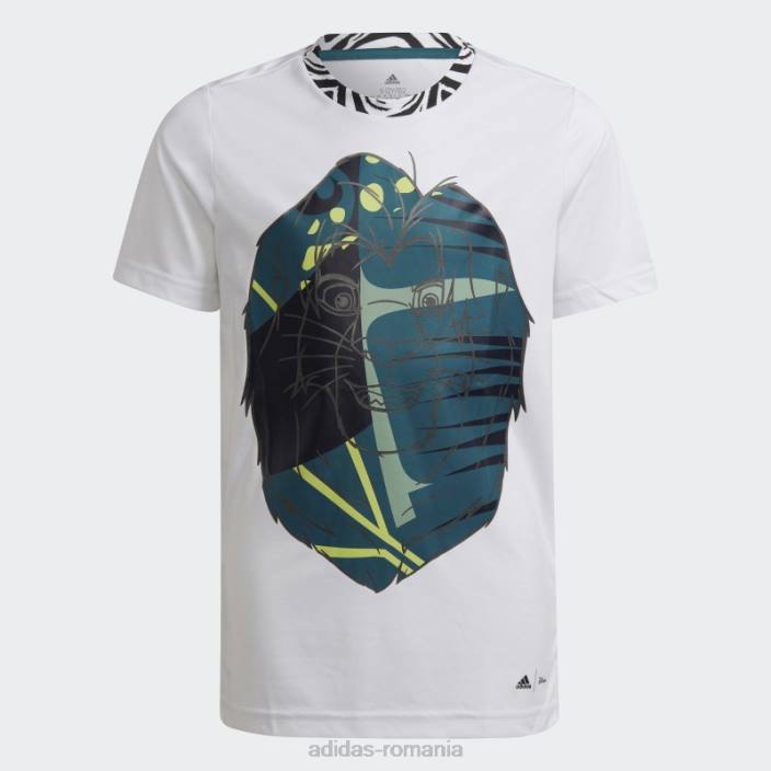 Adidas tricou alb x disney regele leu copii alb/ceal 2JBN18860