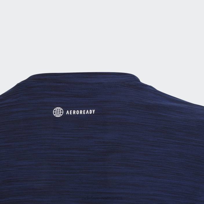 Adidas tricou albastru închis aeroready heather copii albastru închis/negru 2JBN11830