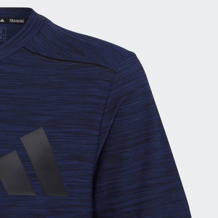 Adidas tricou albastru închis aeroready heather copii albastru închis/negru 2JBN11830