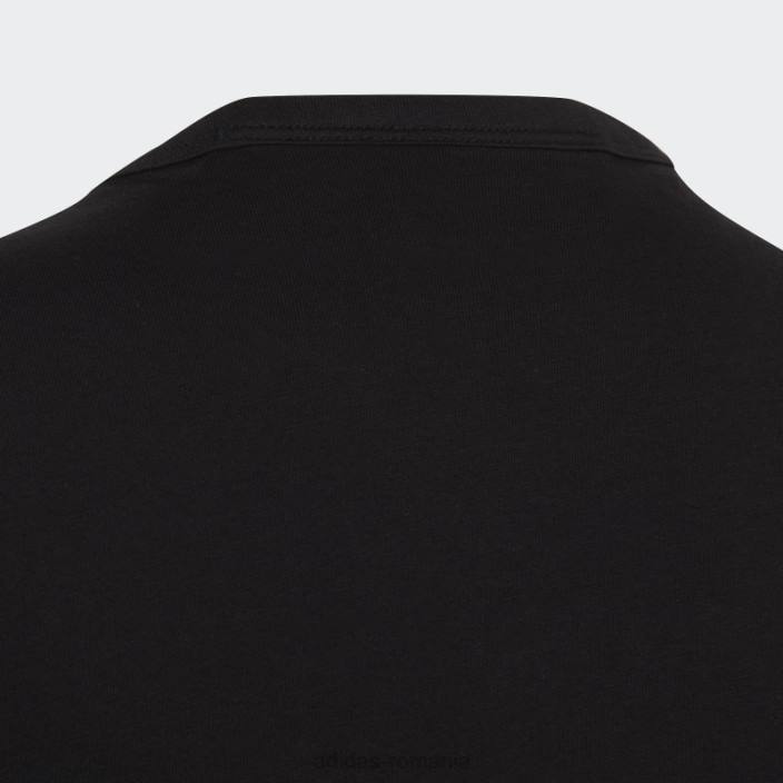 Adidas tricou colorblock negru adidas copii negru/gri mediu/alb 2JBN19230