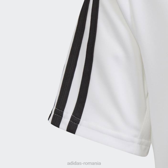 Adidas tricou cu 3 dungi aeroready cu trenuri albe essentials copii alb negru 2JBN11621