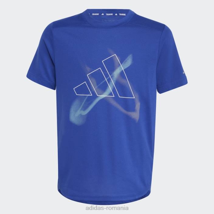Adidas tricou cu grafic aeroready albastru adidas copii albastru alb 2JBN11763